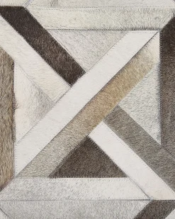 Tappeto TAYTAN Beige 140 x 200 cm Pelle naturale