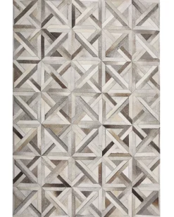Tappeto TAYTAN Beige 140 x 200 cm Pelle naturale