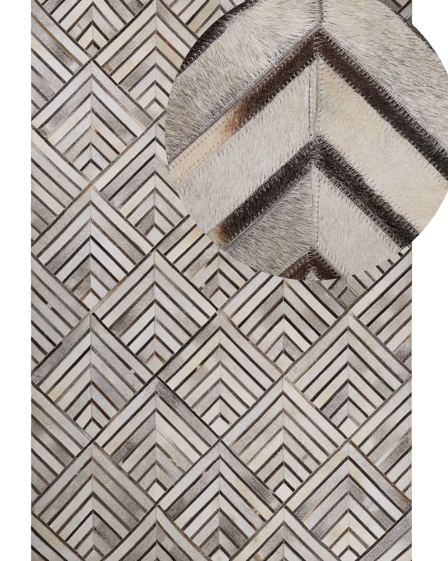 Tappeto TEKIR Beige 140 x 200 cm Pelle naturale