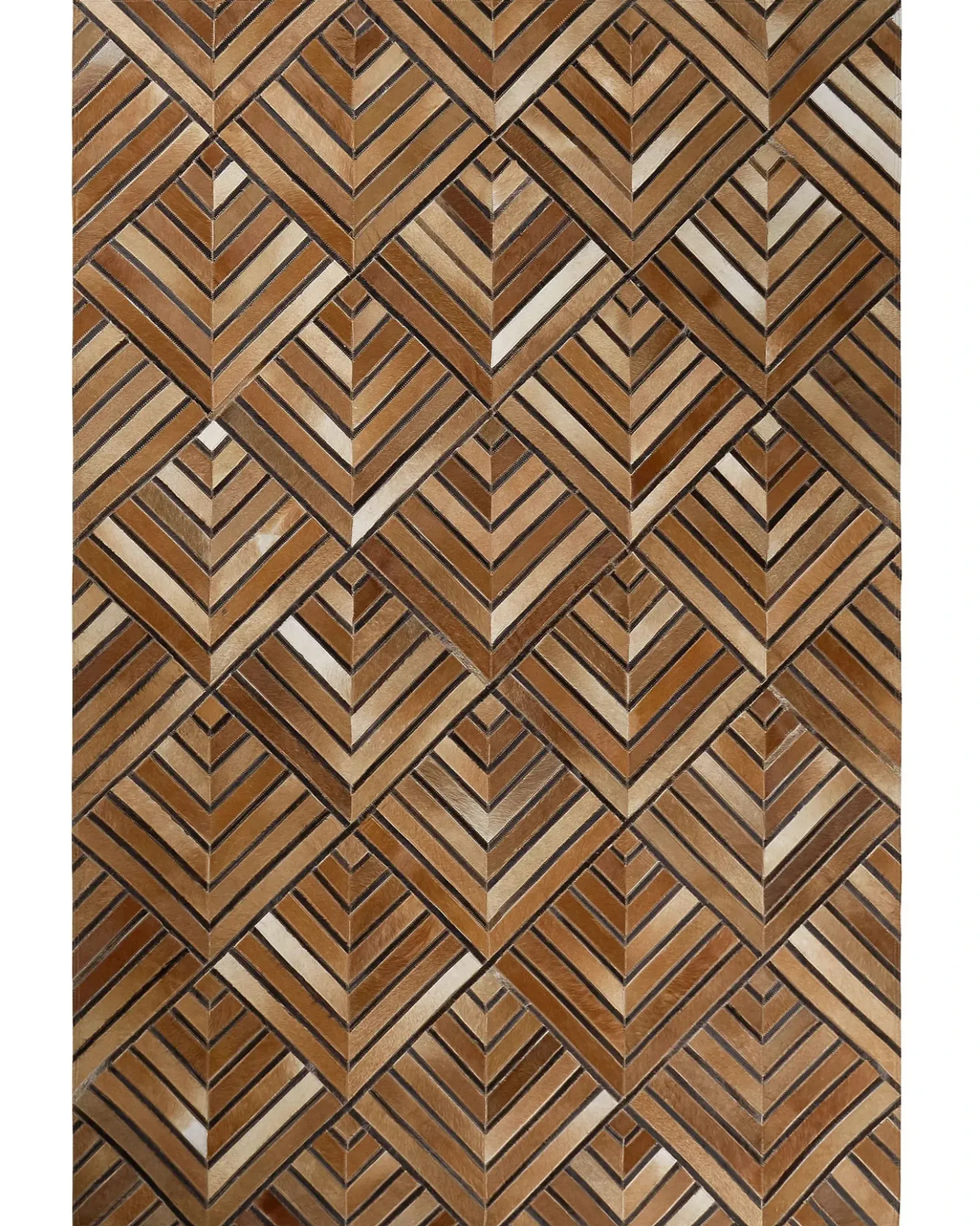 Tappeto TEKIR Marrone 160 x 230 cm Pelle naturale