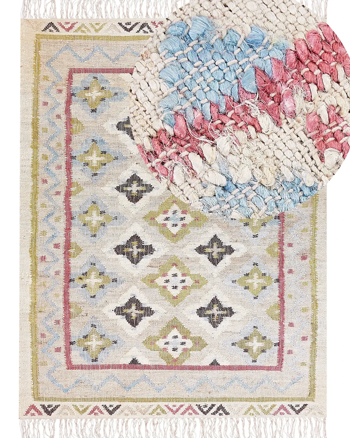 Tappeto TERKOS Multicolore 160 x 230 cm Iuta