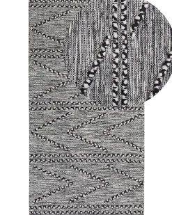 Tappeto TERMAL Nero 80 x 150 cm Cotone