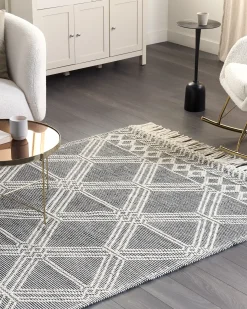 Tappeto TOPRAKKALE Grigio 160 x 230 cm Lana