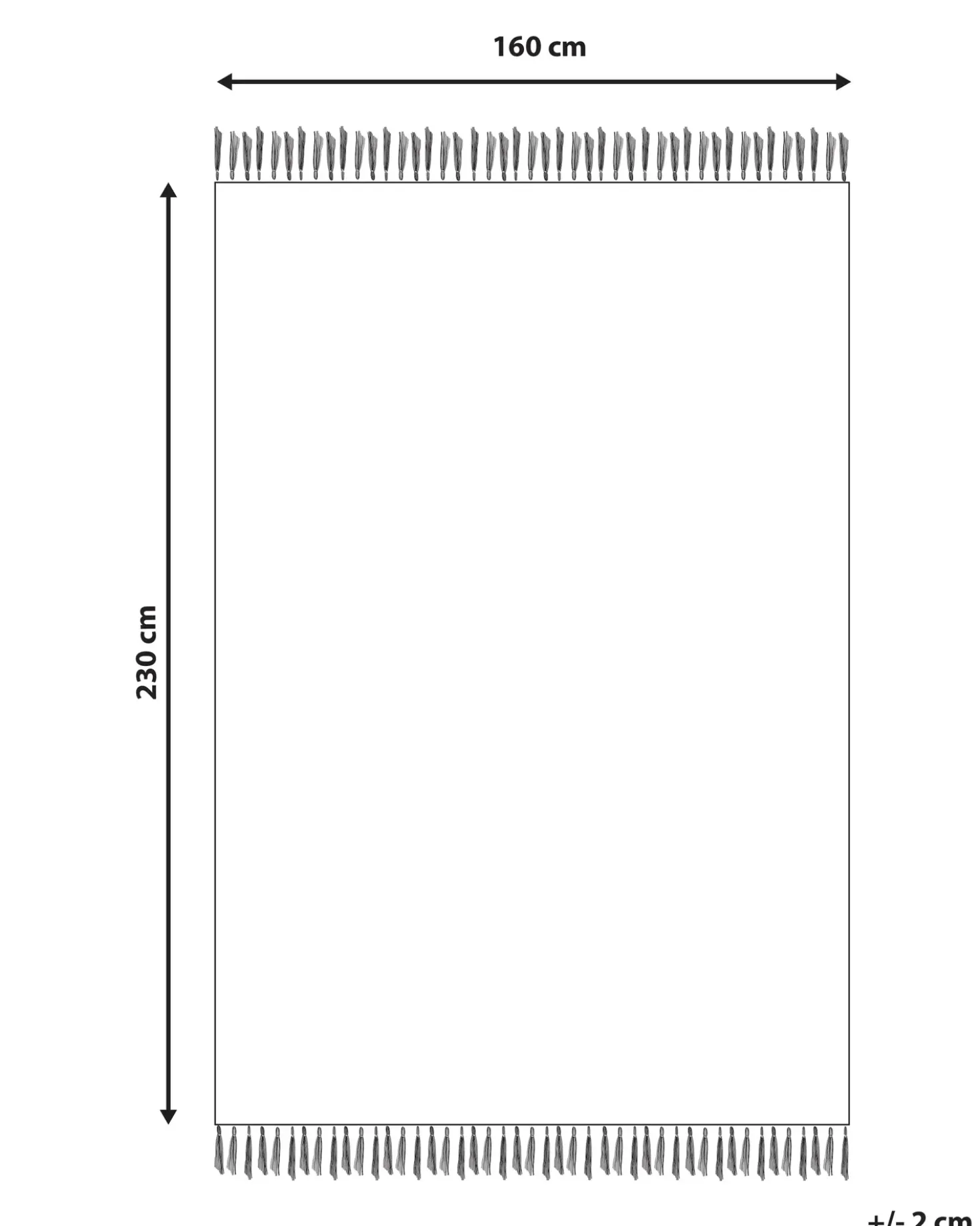 Tappeto TOPRAKKALE Grigio 160 x 230 cm Lana