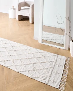 Tappeto TOZLU Beige 80 x 230 cm Cotone