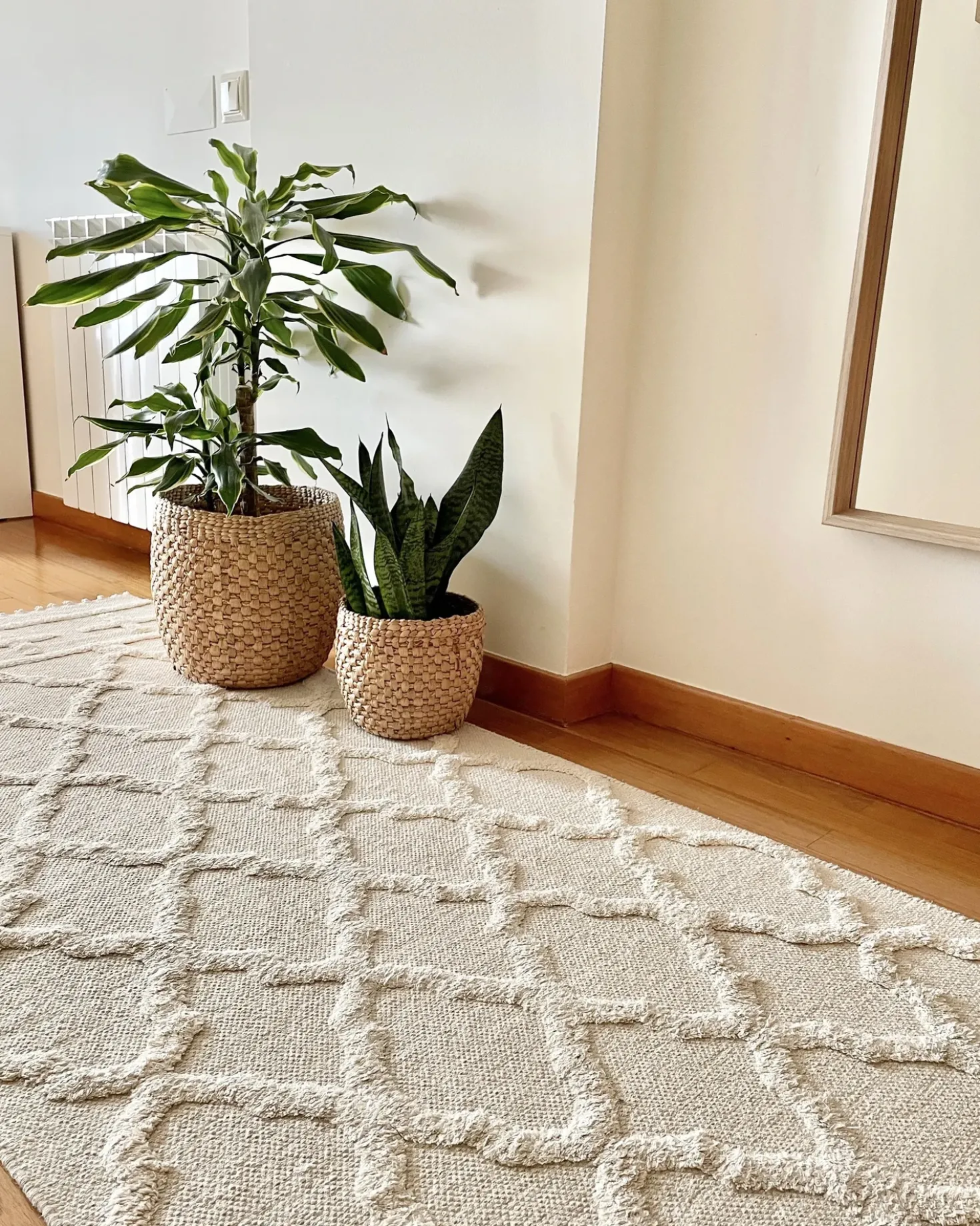 Tappeto TOZLU Beige 80 x 230 cm Cotone