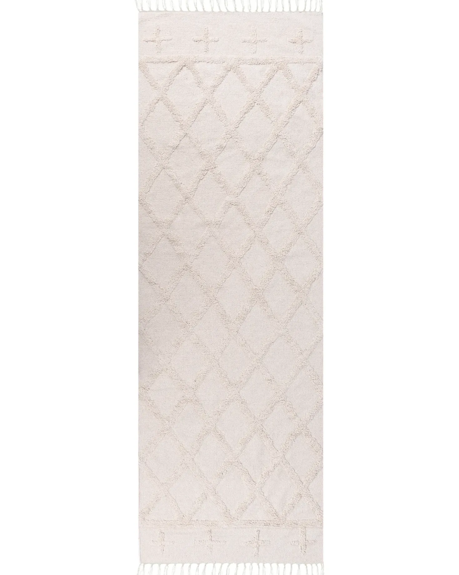 Tappeto TOZLU Beige 80 x 230 cm Cotone