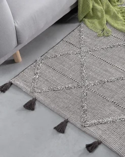 Tappeto TUZLA Marrone 140 x 200 cm Cotone