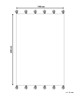 Tappeto TUZLA Marrone 140 x 200 cm Cotone