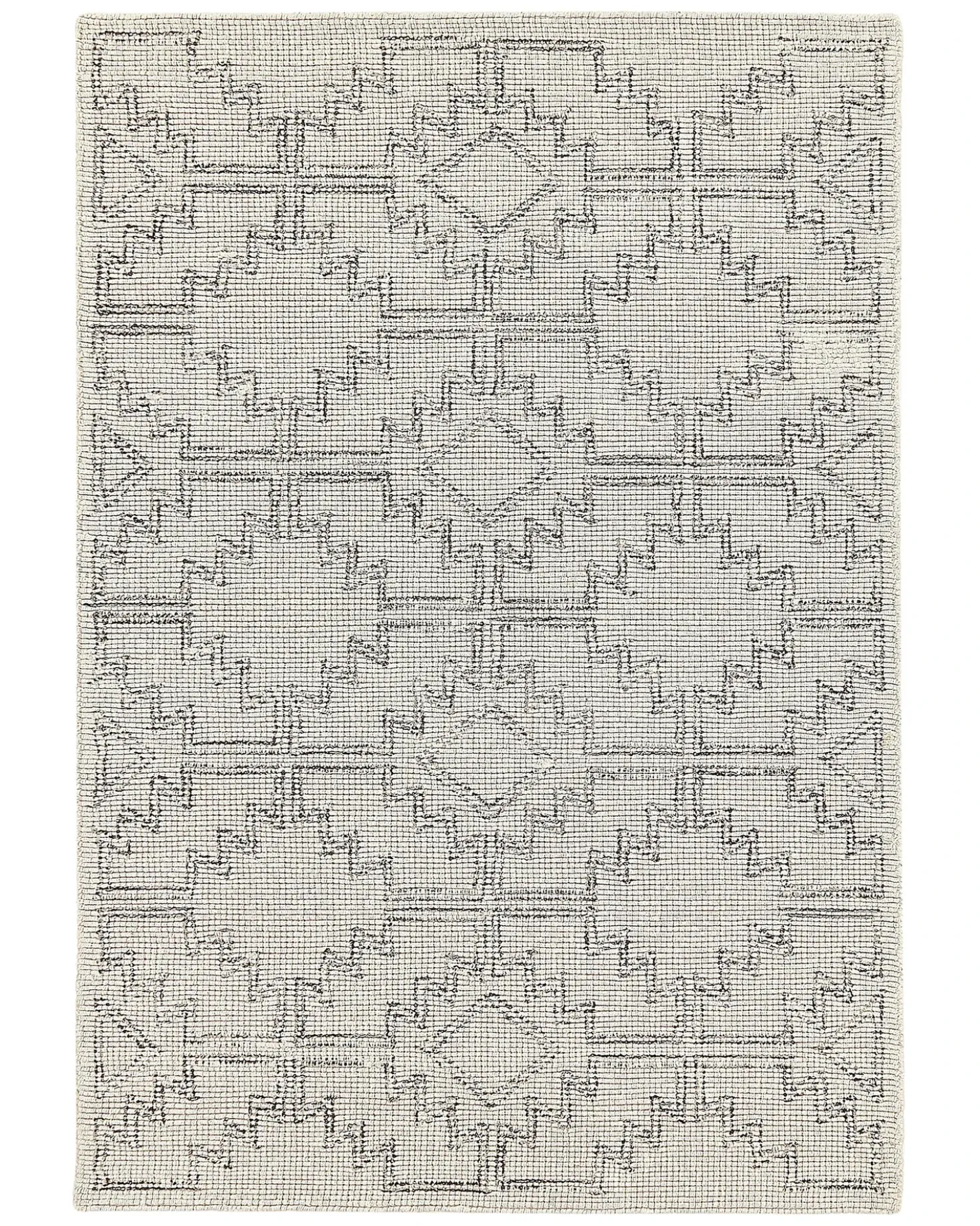 Tappeto URLA Beige 140 x 200 cm Lana