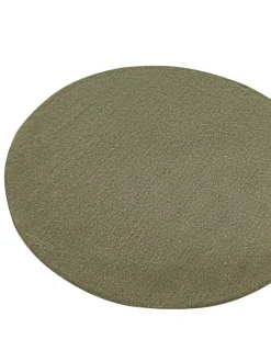 Tappeto VASCO Verde oliva ø 140 cm Lana