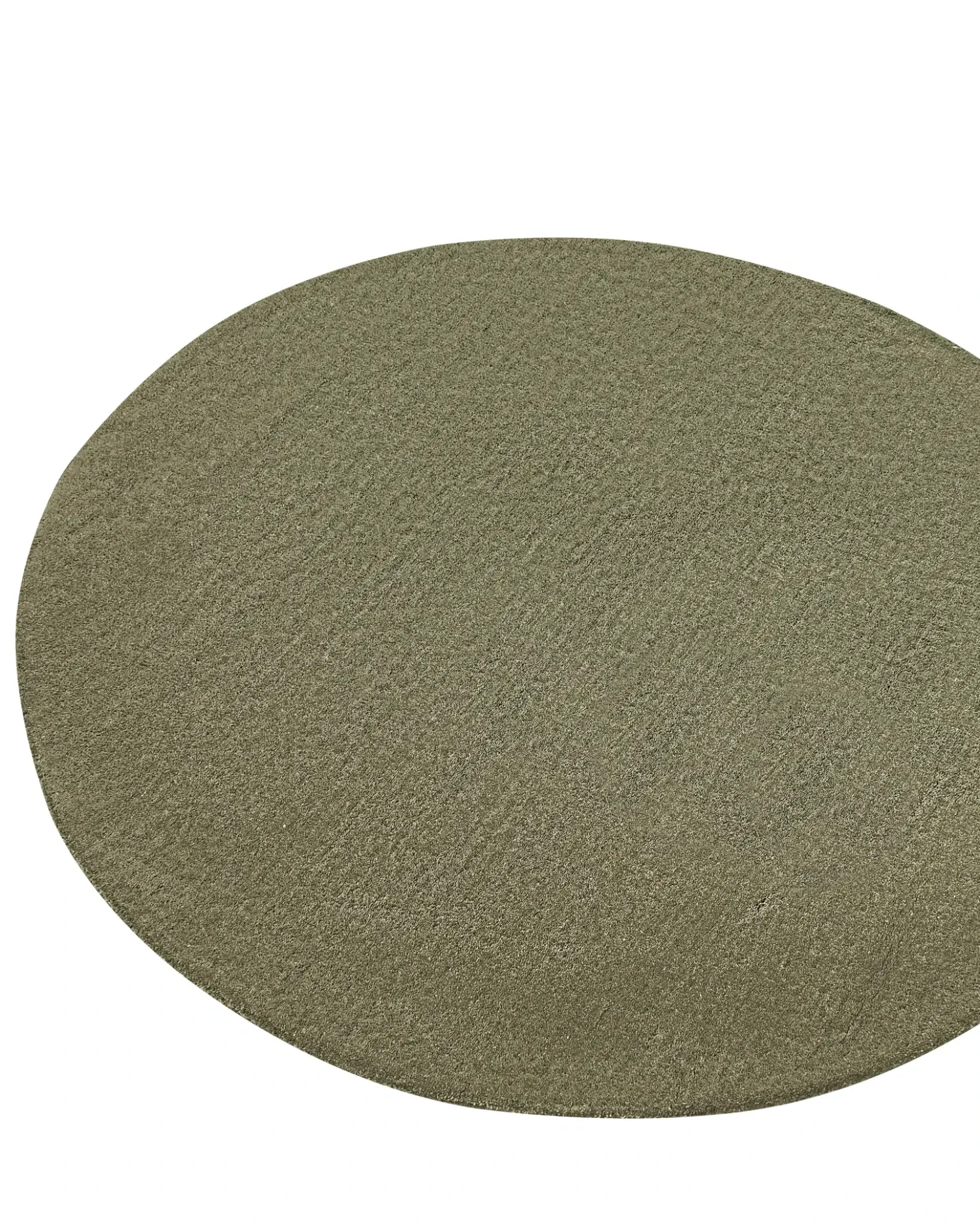 Tappeto VASCO Verde oliva ø 140 cm Lana