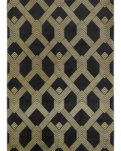 Tappeto VEKSE Nero 160 x 230 cm Viscosa