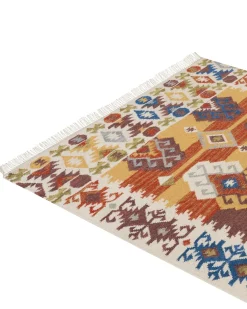 Tappeto VOSKETAP Multicolore 160 x 230 cm Lana Kilim