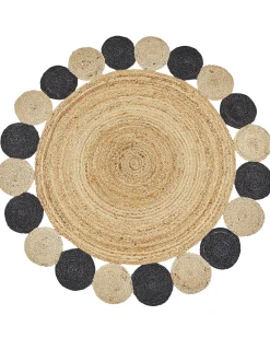 Tappeto VOSTAN Nero ø 140 cm Iuta