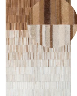 Tappeto YAGDA Beige 140 x 200 cm Pelle naturale