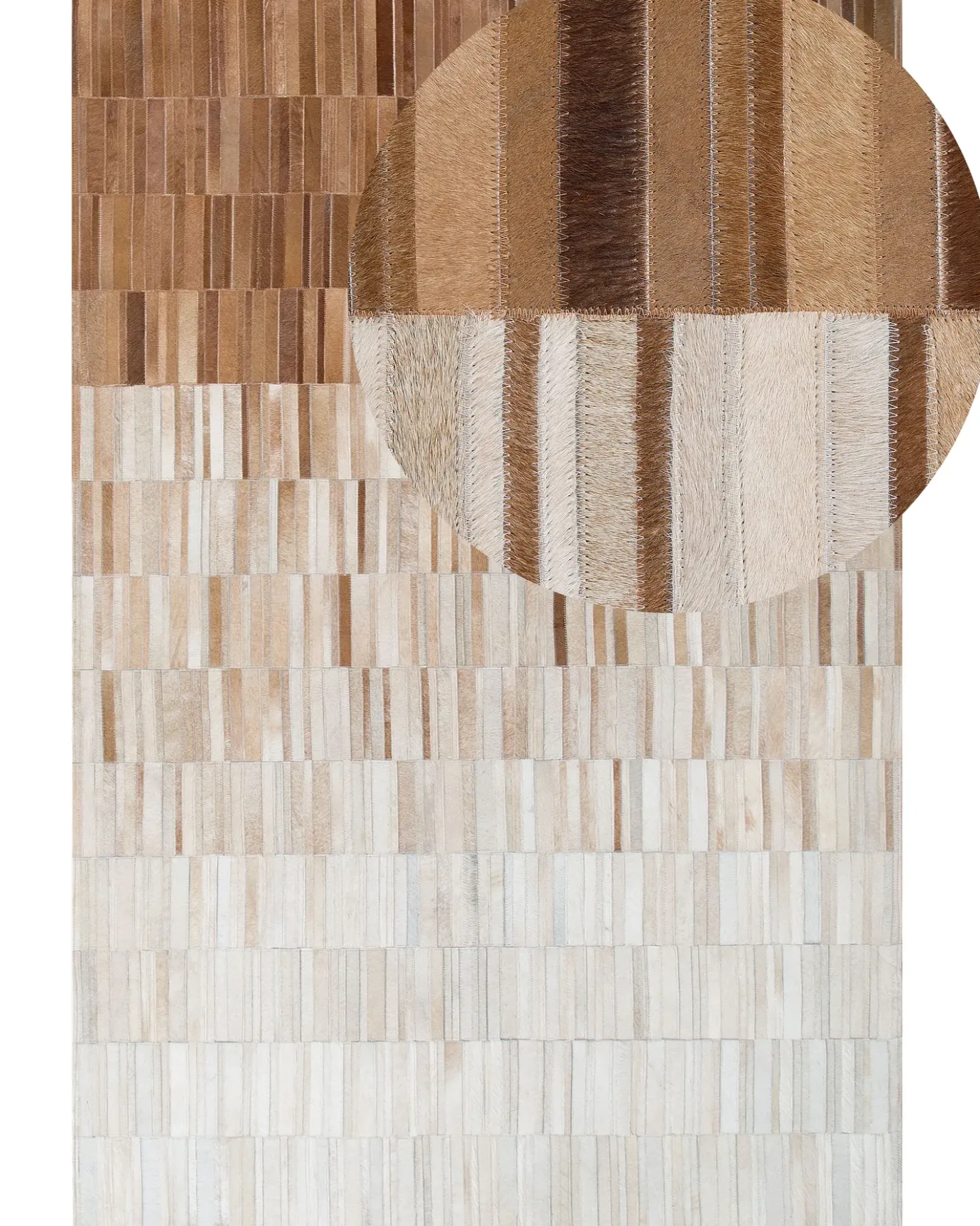Tappeto YAGDA Beige 140 x 200 cm Pelle naturale