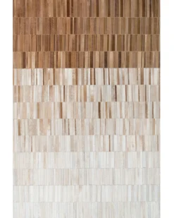 Tappeto YAGDA Beige 140 x 200 cm Pelle naturale