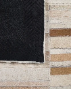 Tappeto YAGDA Beige 140 x 200 cm Pelle naturale