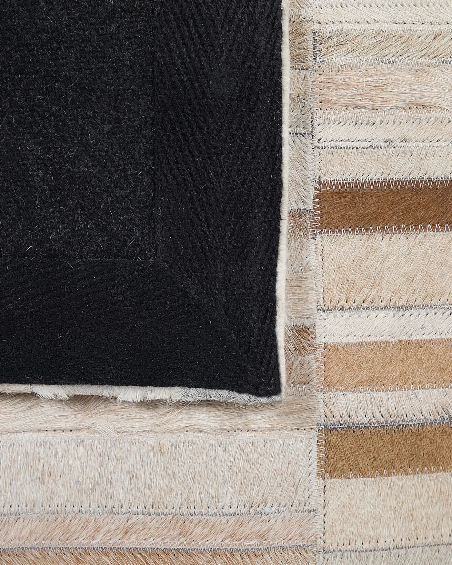 Tappeto YAGDA Beige 140 x 200 cm Pelle naturale