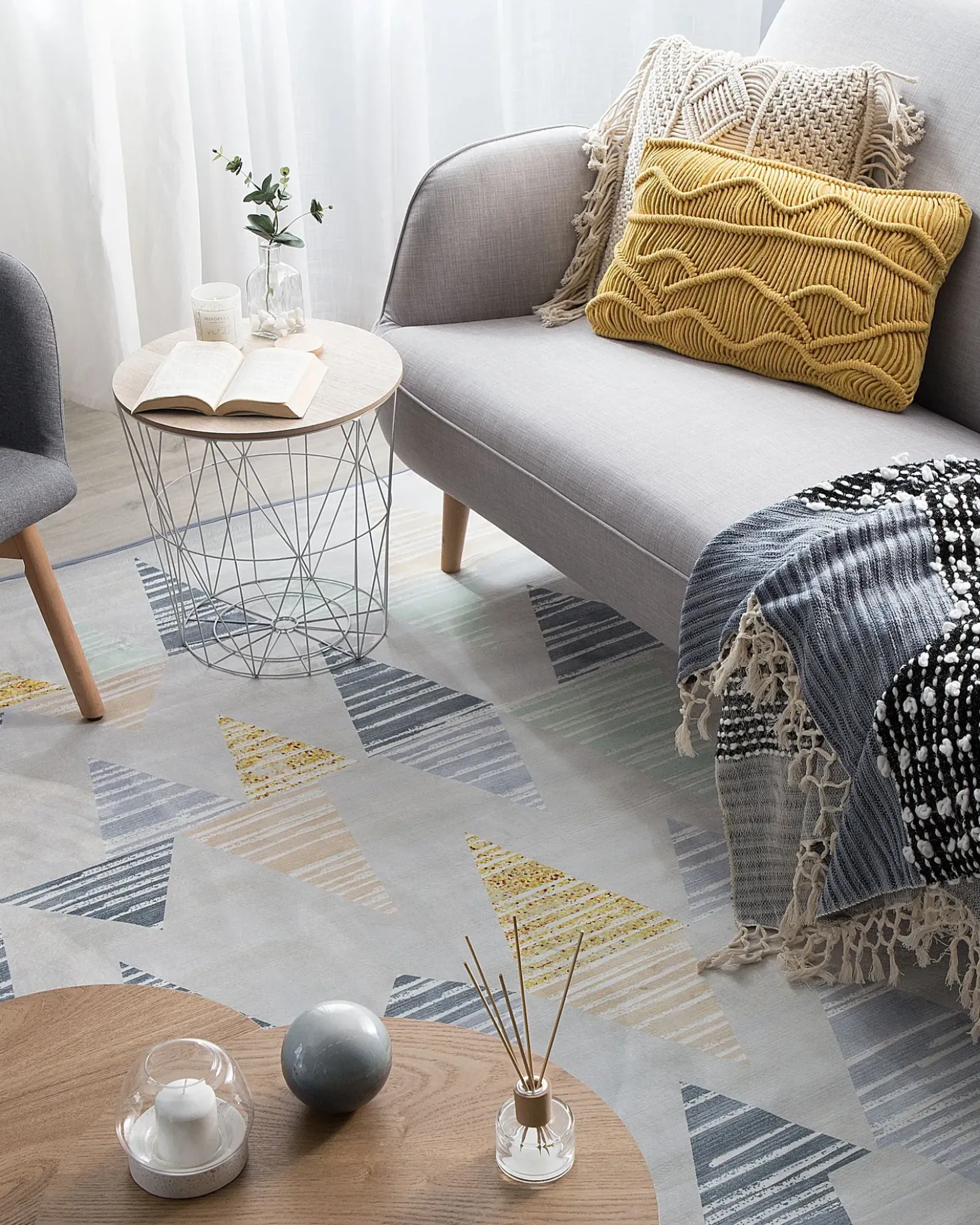 Tappeto YAYLA Grigio 160 x 230 cm