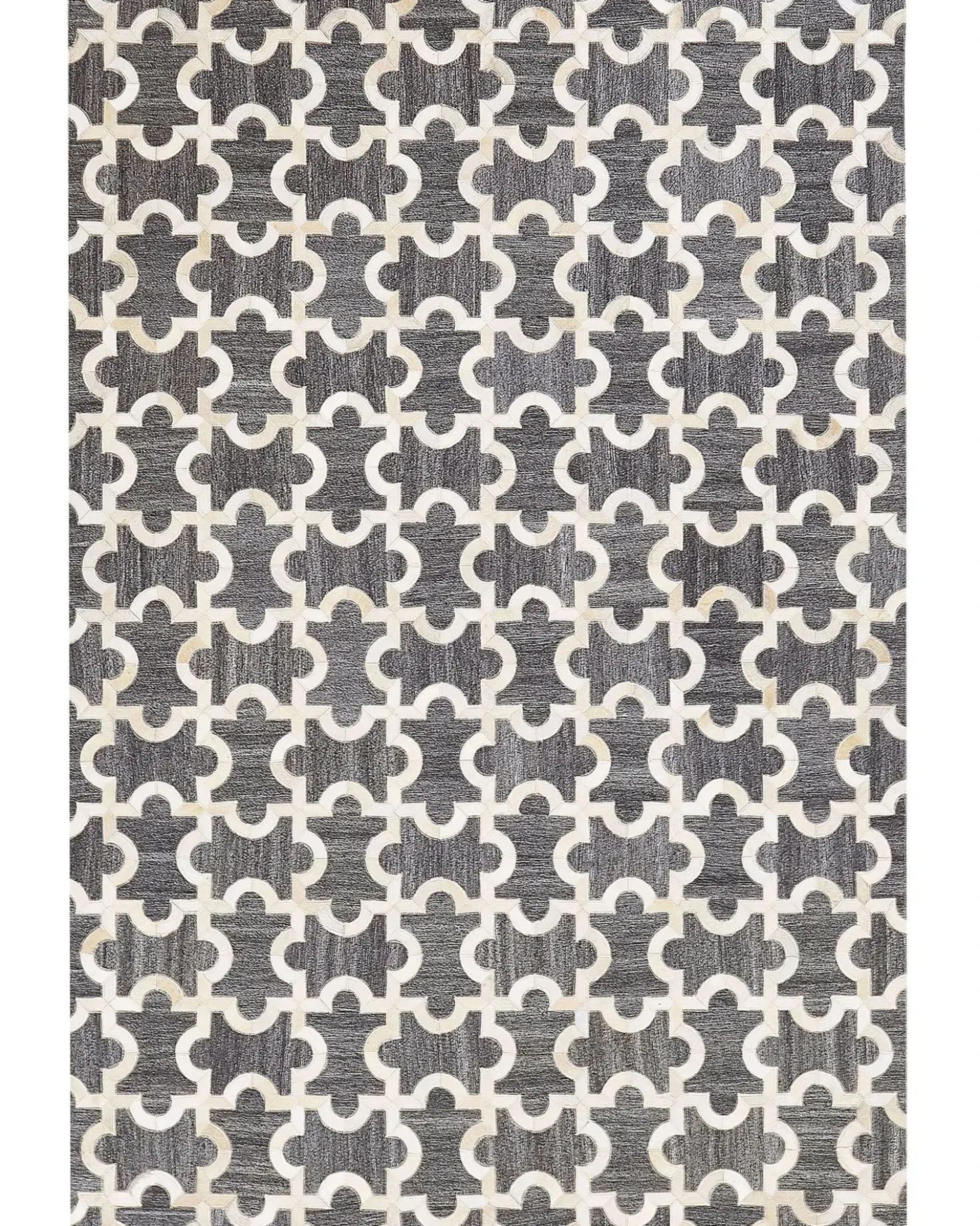 Tappeto YEDISU Grigio scuro 160 x 230 cm Pelle naturale