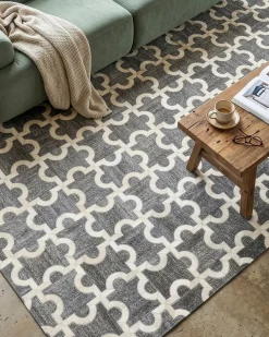 Tappeto YEDISU Grigio scuro 160 x 230 cm Pelle naturale