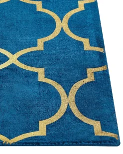 Tappeto YELKI Blu 160 x 230 cm Viscosa