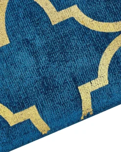 Tappeto YELKI Blu 160 x 230 cm Viscosa