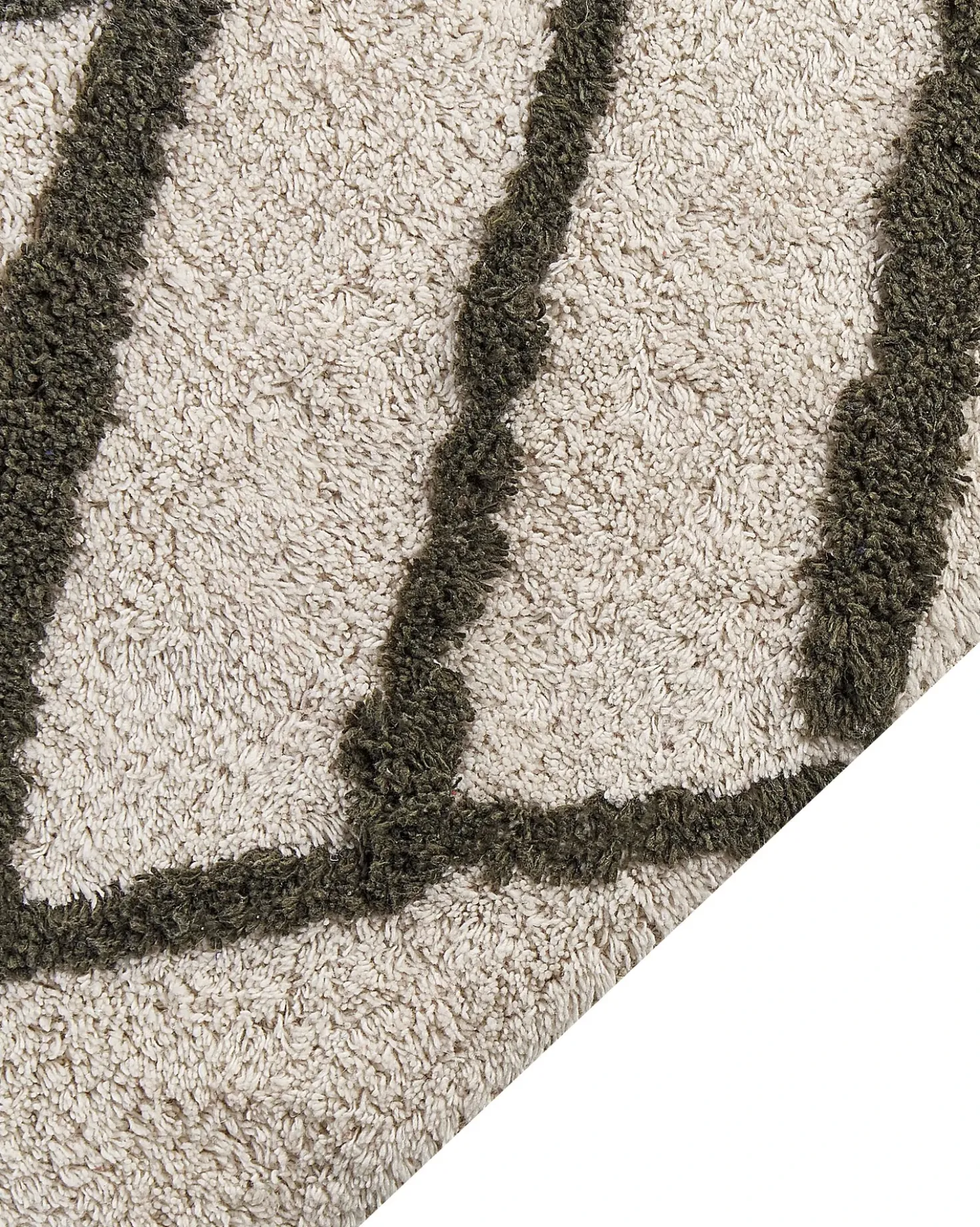 Tappeto YESILKOY Verde scuro 160 x 230 cm Cotone