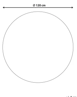 Tappeto YOZGAT Beige ø 120 cm Iuta