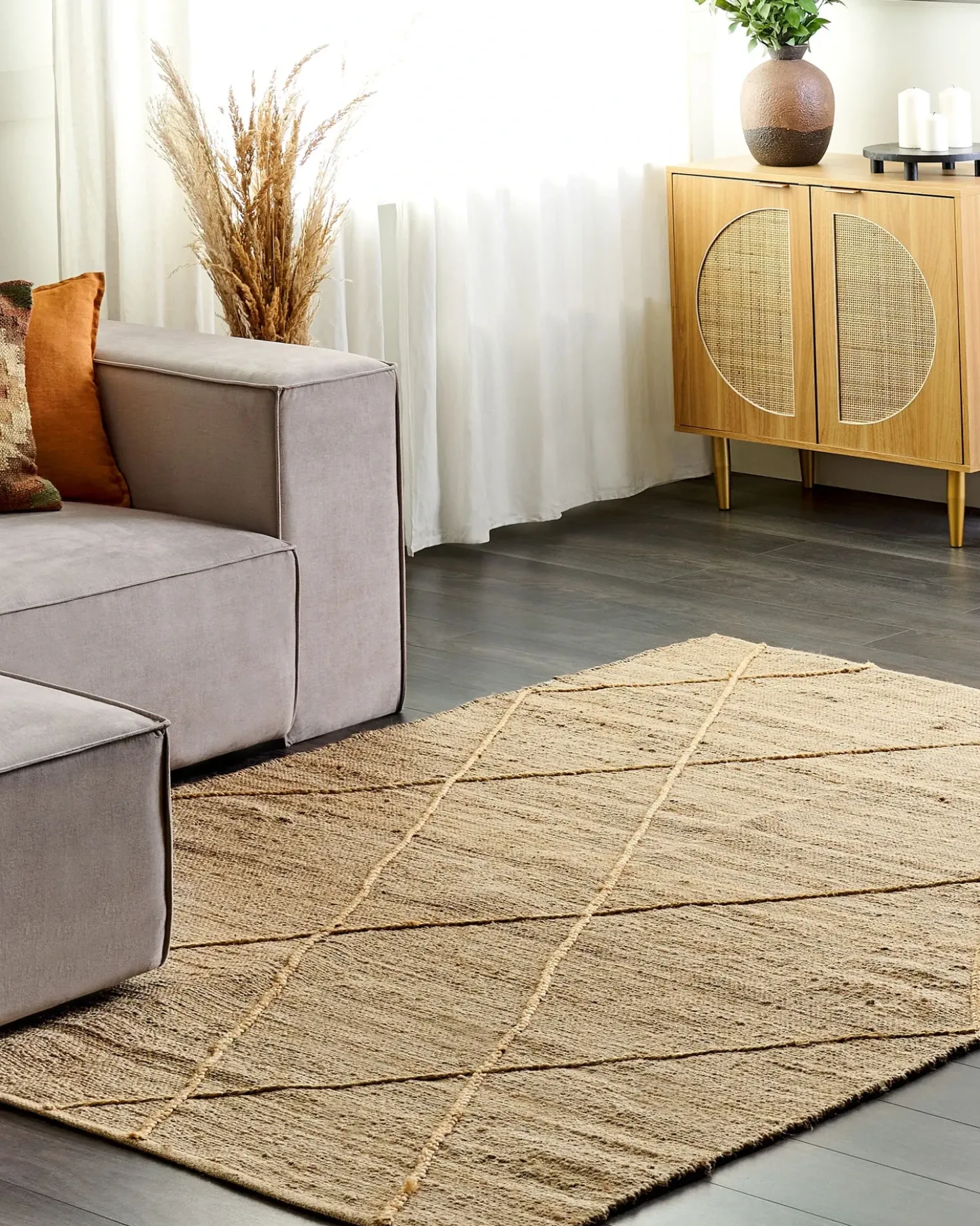 Tappeto YUVACIK Beige 160 x 230 cm Iuta