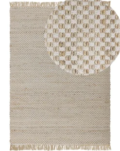 Tappeto ZERDALI Beige 140 x 200 cm Iuta