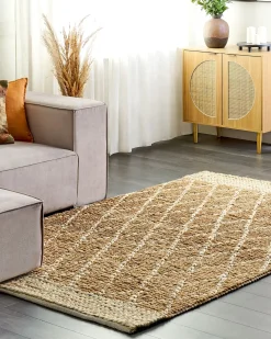 Tappeto ZORAVA Beige 160 x 230 cm Iuta