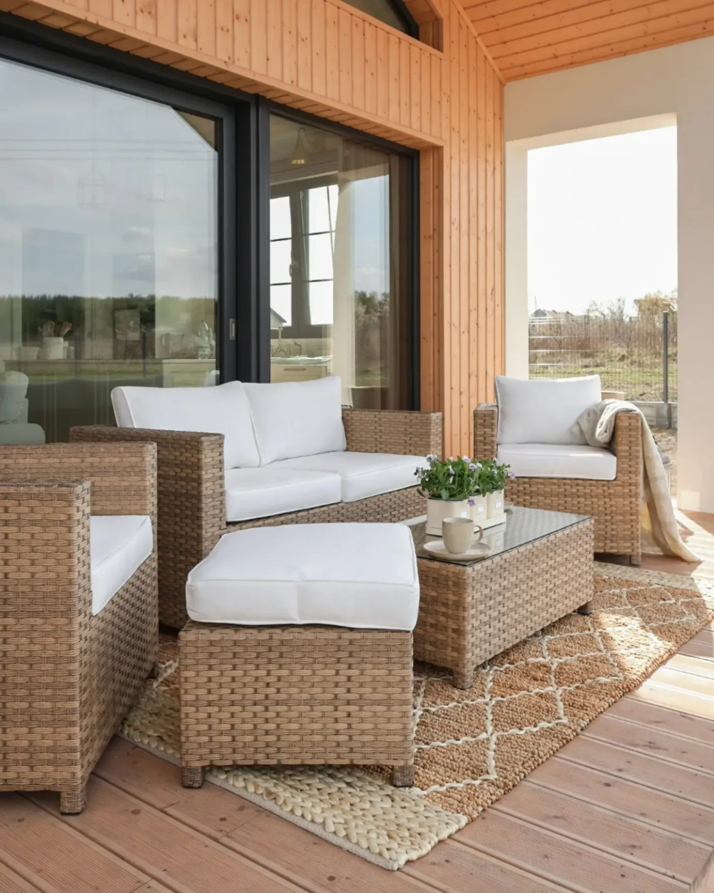 Tappeto ZORAVA Beige 160 x 230 cm Iuta