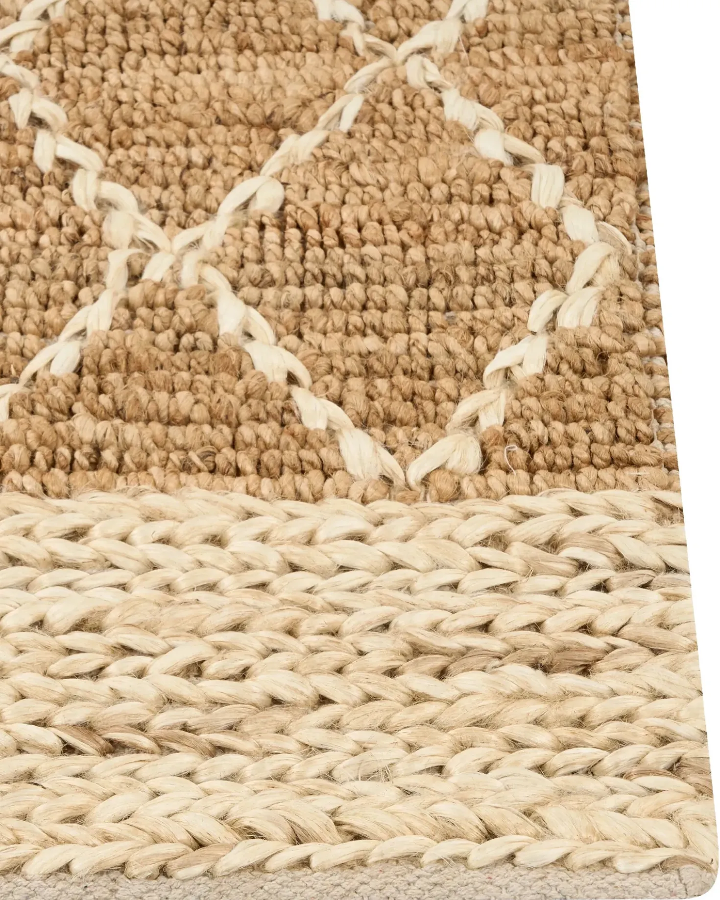 Tappeto ZORAVA Beige 160 x 230 cm Iuta