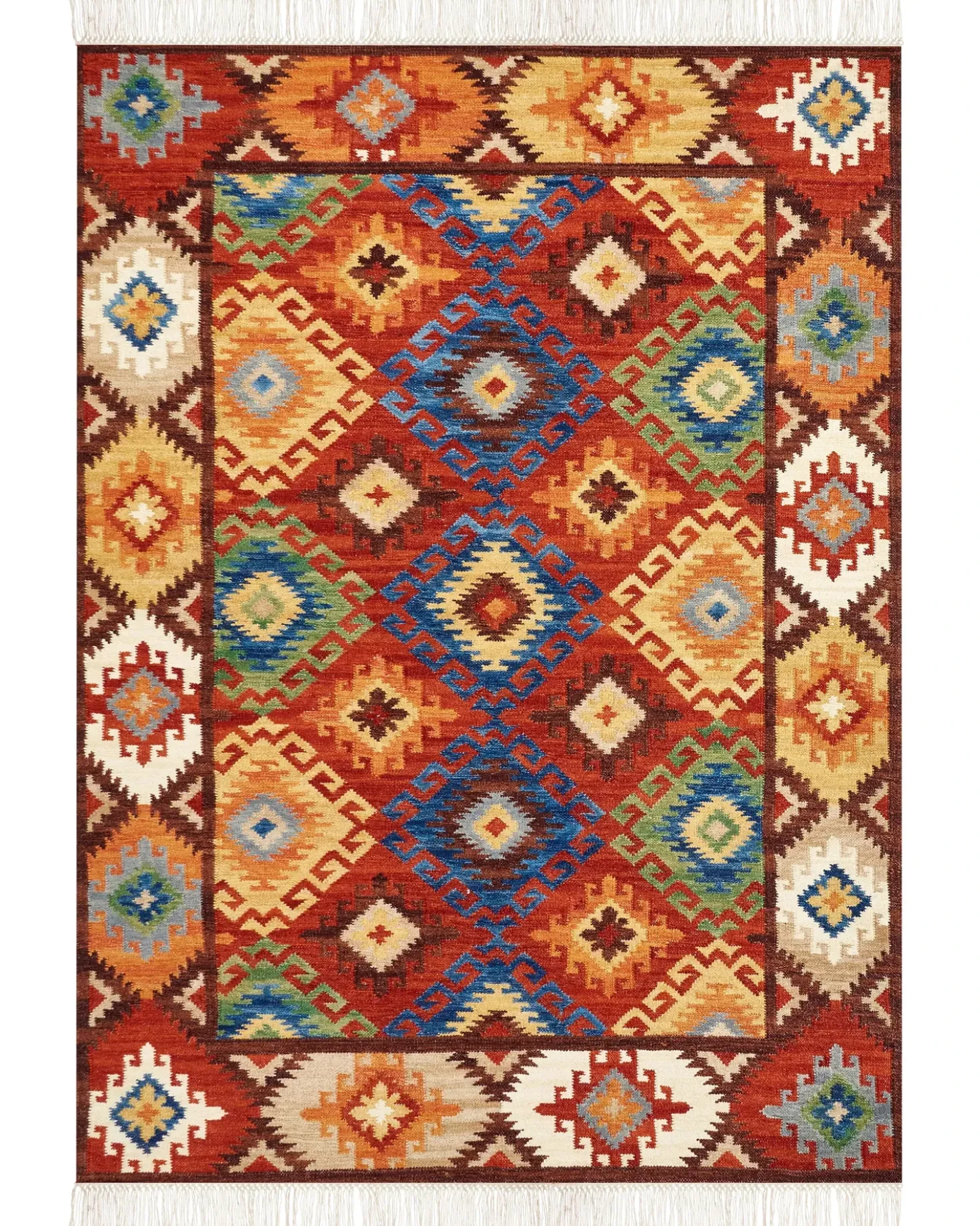 Tappeto ZOVUNI Multicolore 200 x 300 cm Lana Kilim