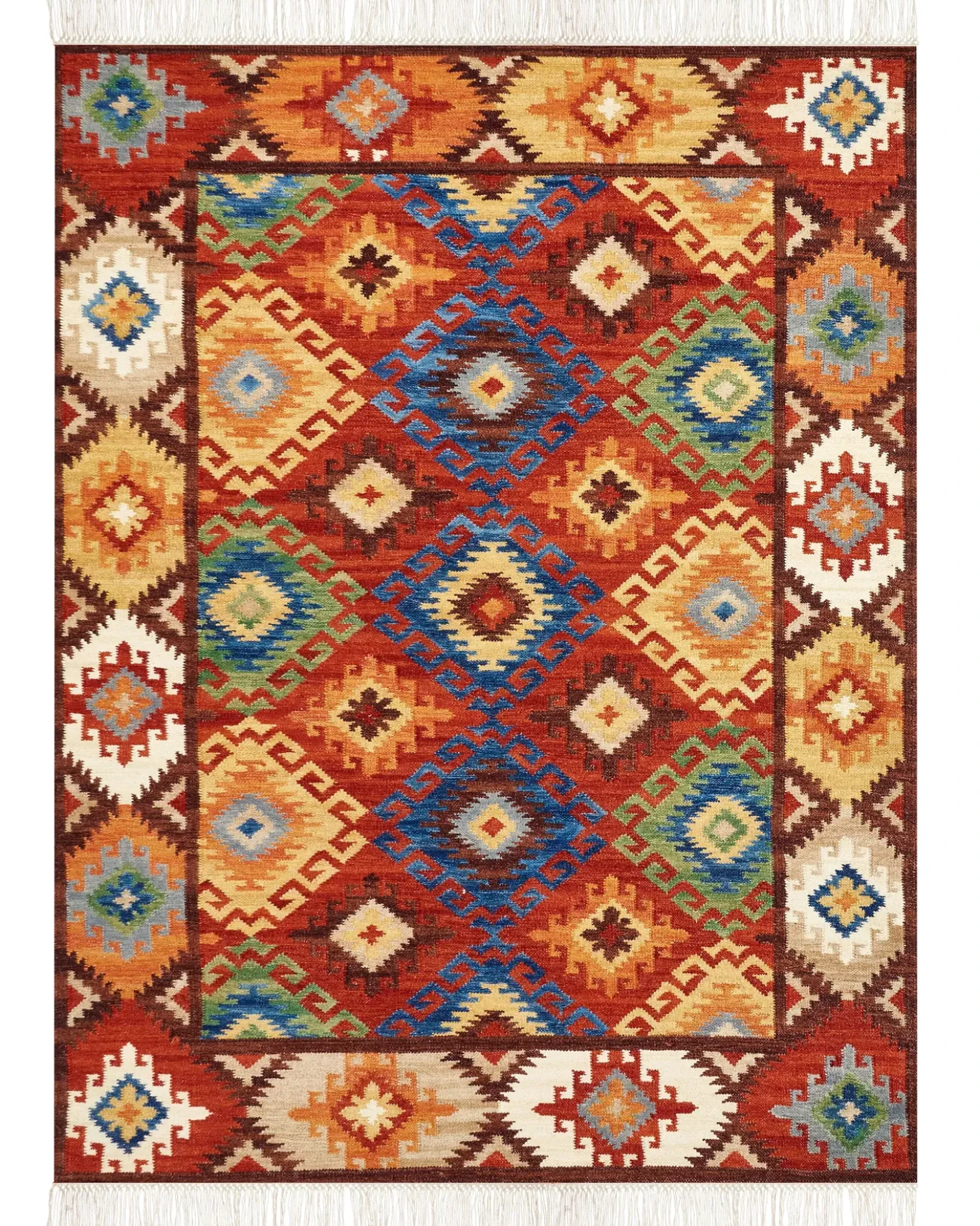 Tappeto ZOVUNI Multicolore 160 x 230 cm Lana Kilim