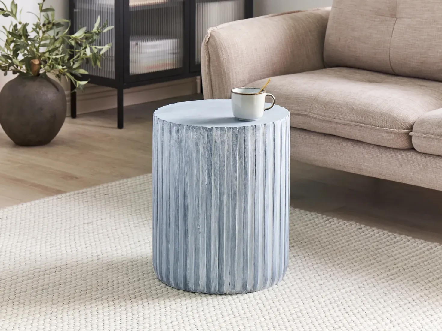 Tavolino AMARO 39 cm 39 cm Grigio