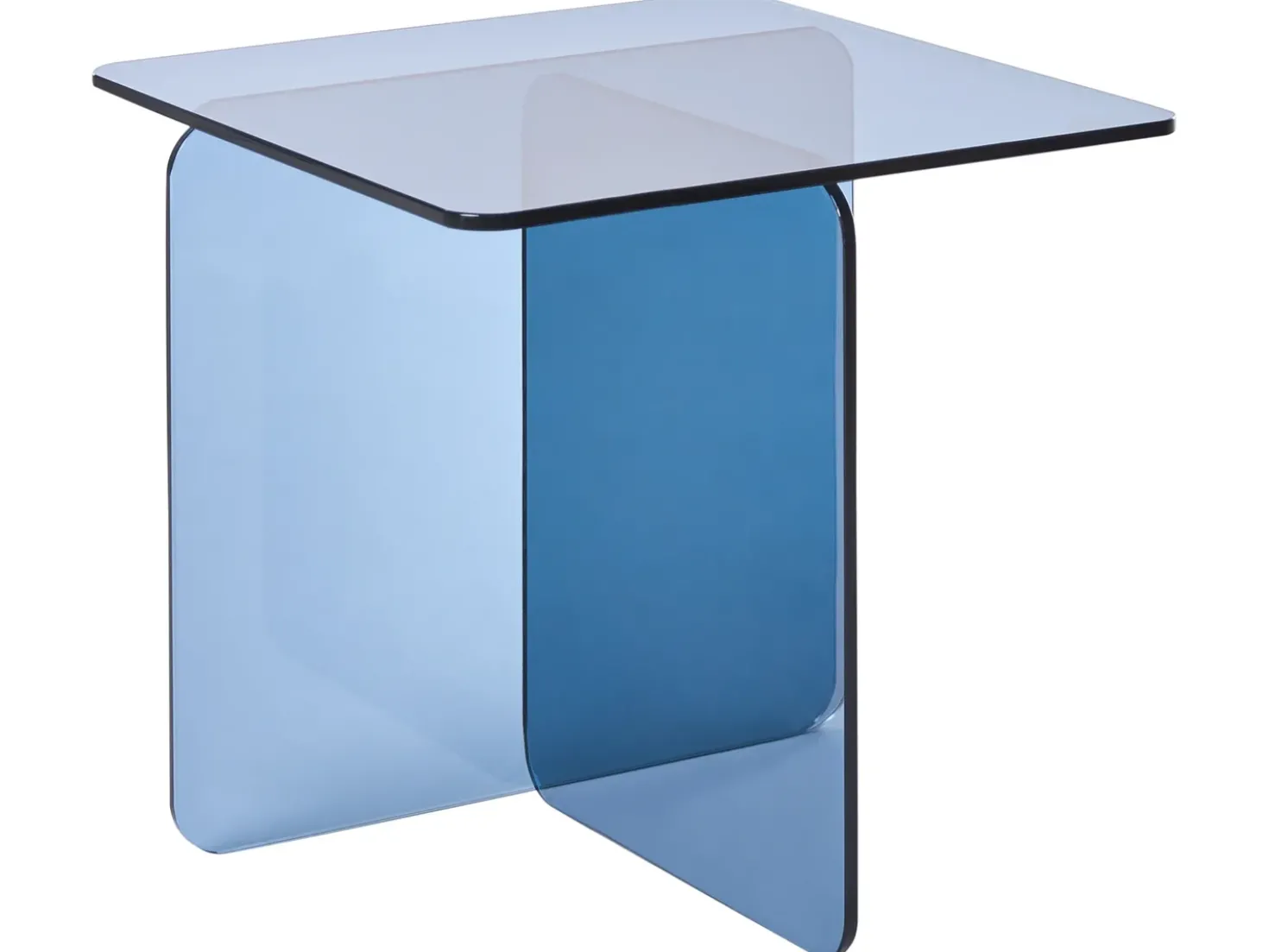 Tavolino AMISK Vetro temperato Blu