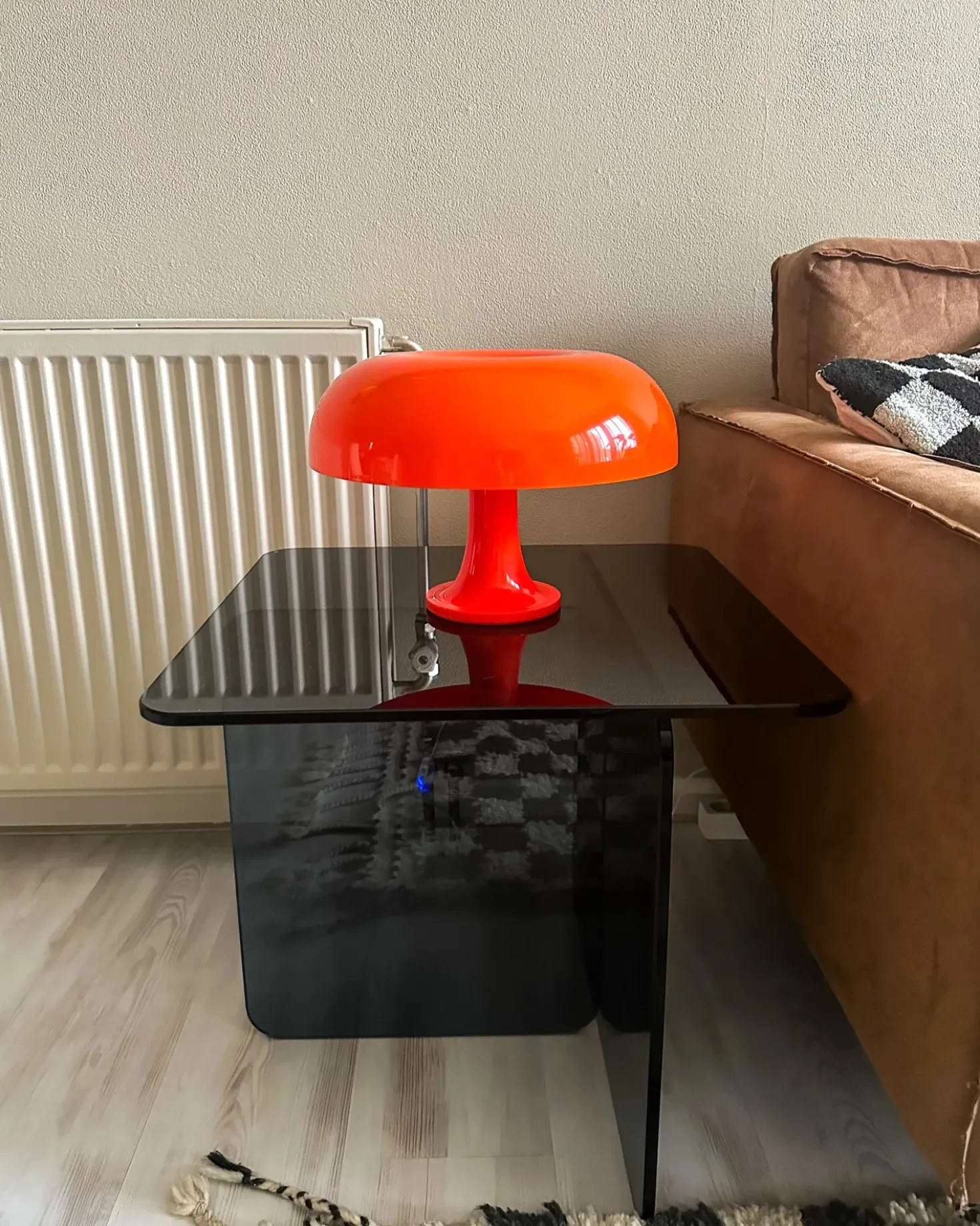 Tavolino AMISK Vetro temperato Blu