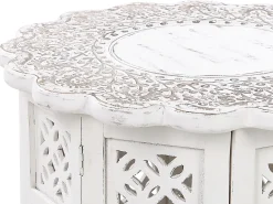 Tavolino BADHI Legno di mango Bianco
