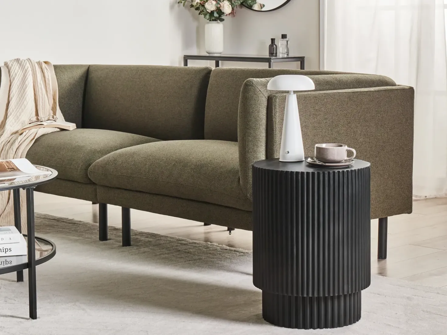 Tavolino BICCARI 38 cm 38 cm Nero
