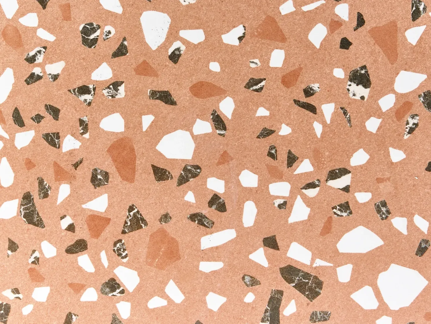 Tavolino Bistrot ADRANO 60 cm 60 cm Effetto terrazzo Metallo Nero