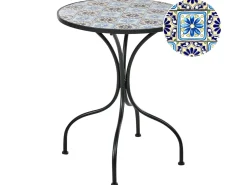Tavolino Bistrot AGGIUS 60 cm 60 cm Metallo Nero