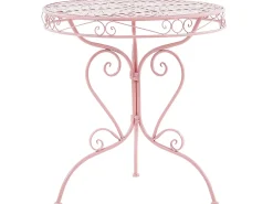 Tavolino Bistrot ALBINIA 70 cm 70 cm Metallo Rosa