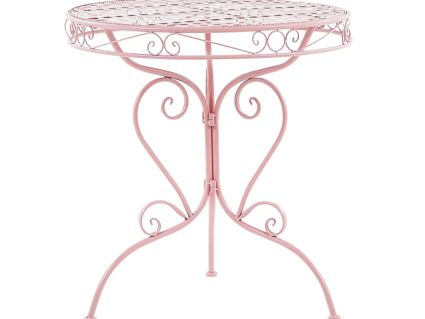 Tavolino Bistrot ALBINIA 70 cm 70 cm Metallo Rosa