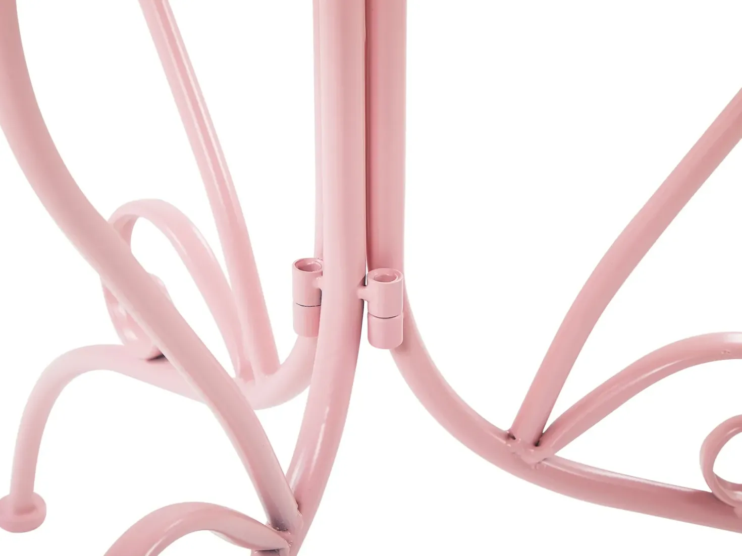 Tavolino Bistrot ALBINIA 70 cm 70 cm Metallo Rosa