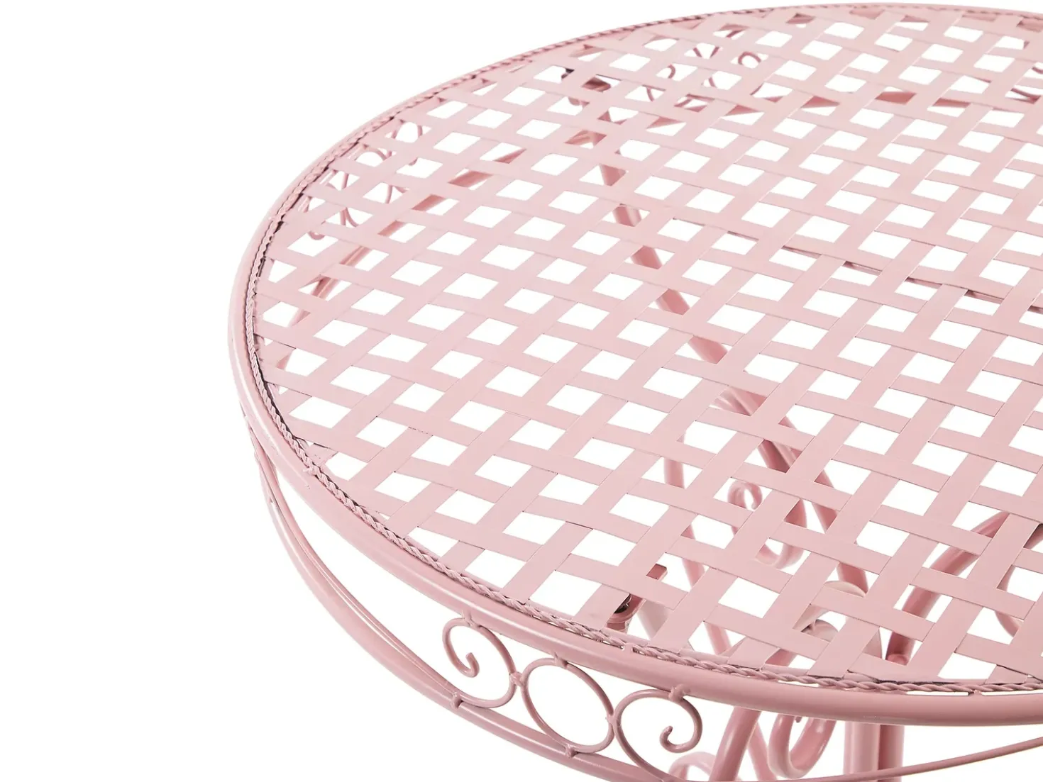 Tavolino Bistrot ALBINIA 70 cm 70 cm Metallo Rosa