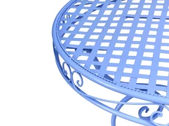 Tavolino Bistrot ALBINIA 70 cm 70 cm Metallo Blu
